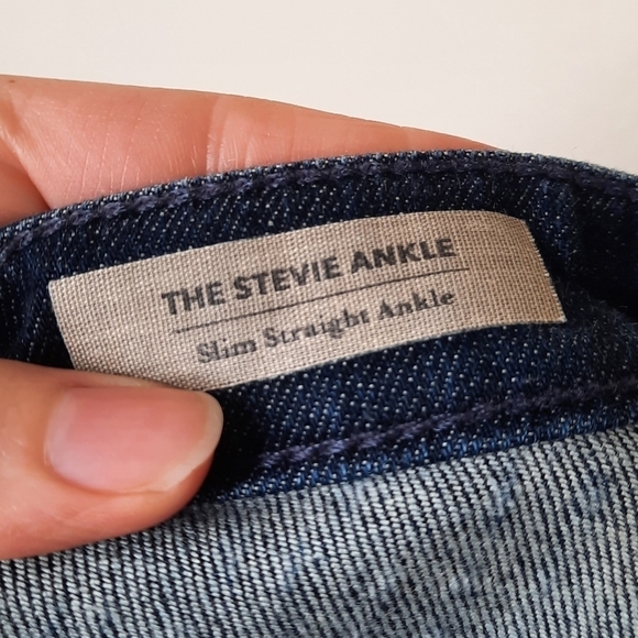 Ag Adriano Goldschmied The Stevie Ankle Dot Jeans 31R - Picture 5 of 8